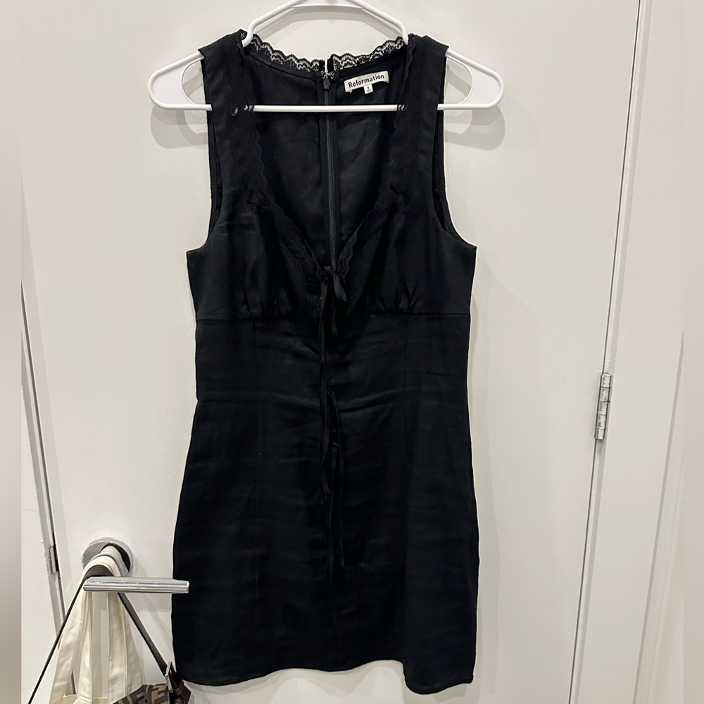 Reformation Black Sleeveless Dress